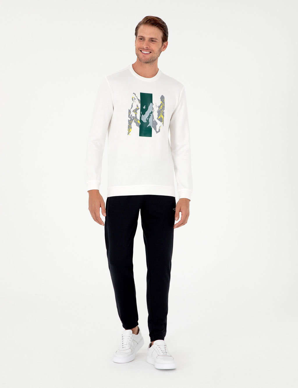 Ekru Regular Fit Sweatshirt