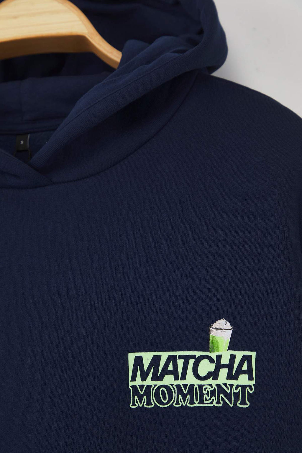 Teen Lacivert Overize Kal?p Matcha S?rt Bask?l? Kal?n Ici Polarl? Orme Sweatshirt TWOAW26SW00016 - Trendyolmilla фото 8