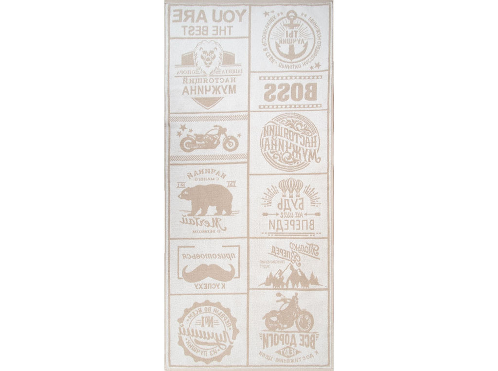 6с102.511ж2 Мужской характер (лен3) Полотенце махровое 67х150см