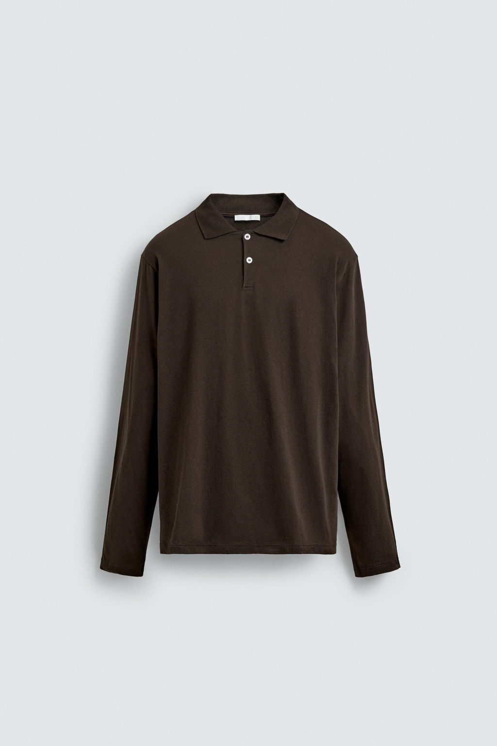 POLO REGULAR FIT ESTRUCTURA ALGOD?N / Marr?n - Zara фото 8