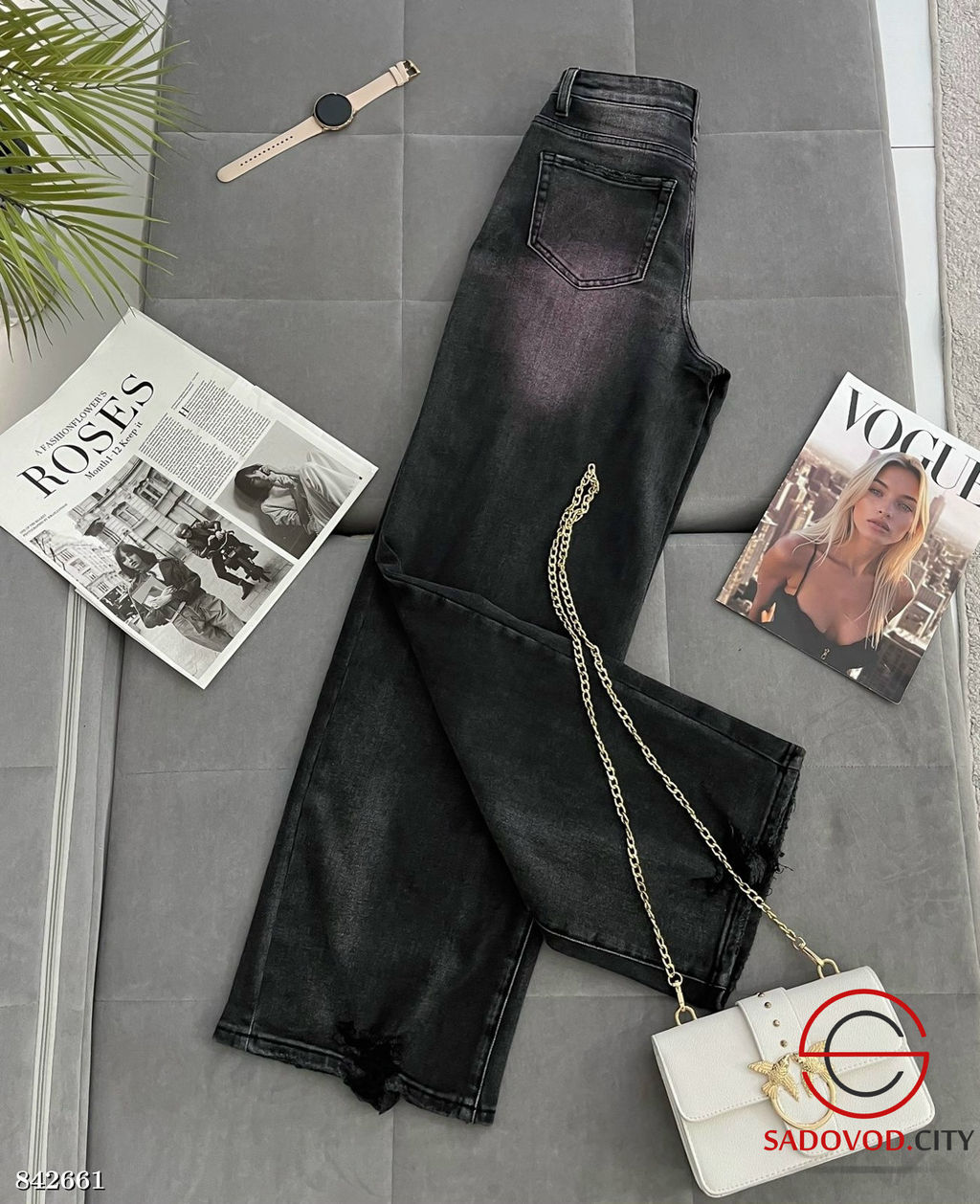 Джинсы с высокой посадкой