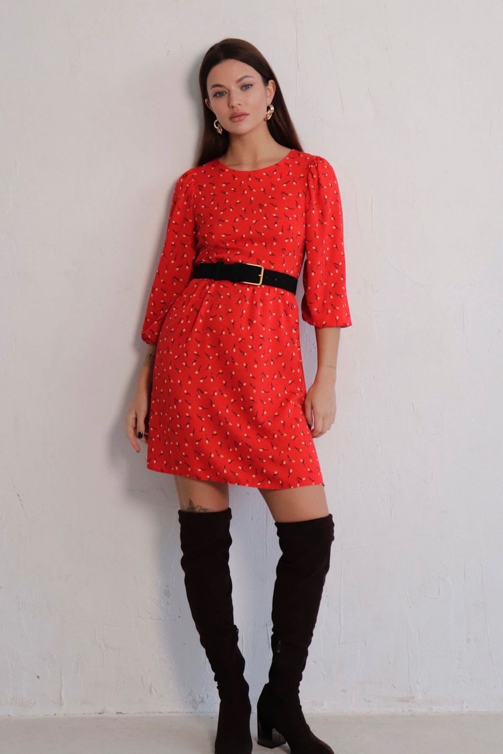 Платье с присборенной юбкой - Martichelli фото 39