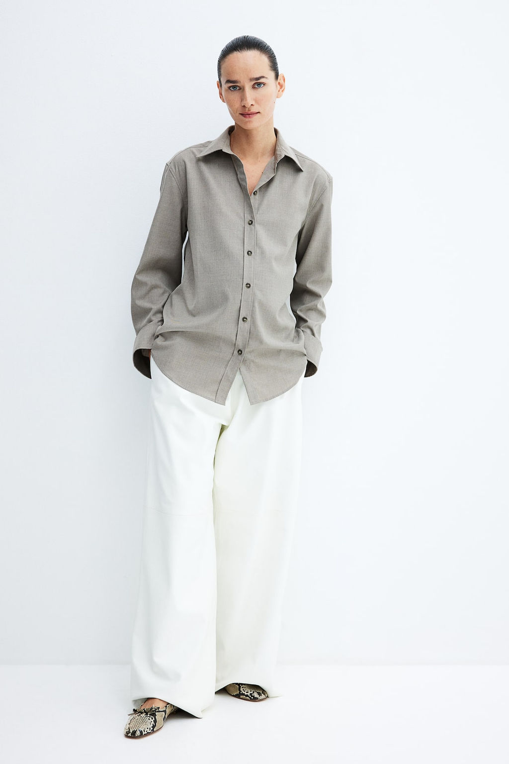 MAMA Camisa con cinturon de anudar - H&m фото 3