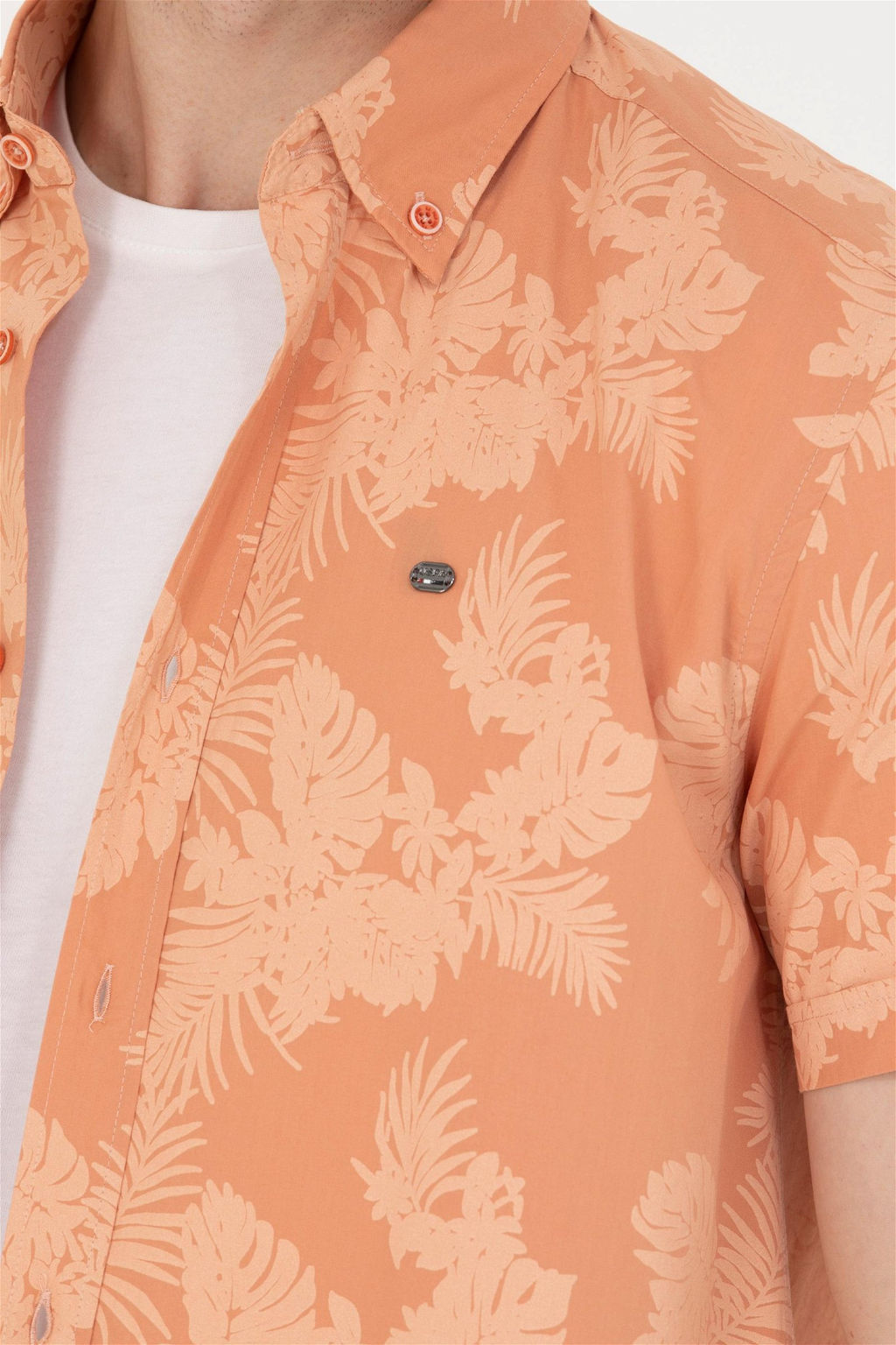 U. S. Polo Assn Мужская рубашка с коротким рукавом в плитку - U.s. polo assn фото 14