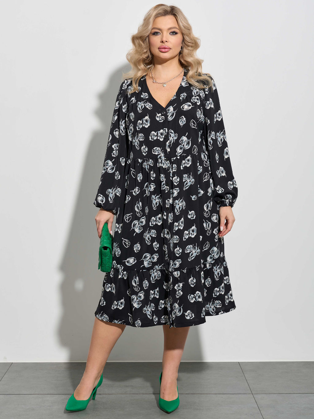 Платье 0296-1п чёрный - Dora фото 7