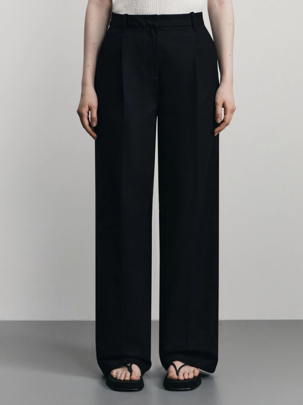 Брюки прямого кроя с содержанием льна / Zarina  фото 2