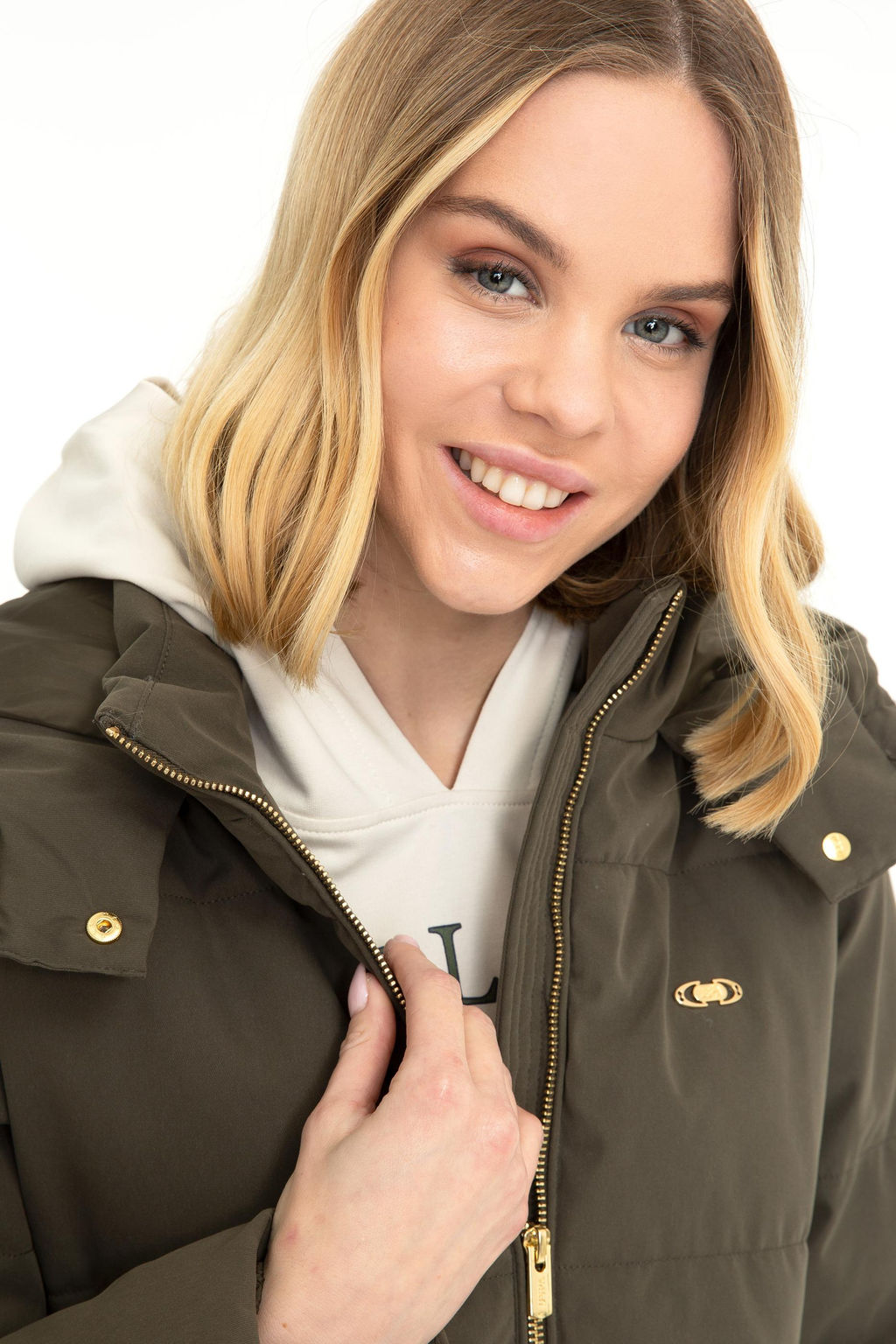 Женское пальто цвета хаки - U.s. polo assn фото 2