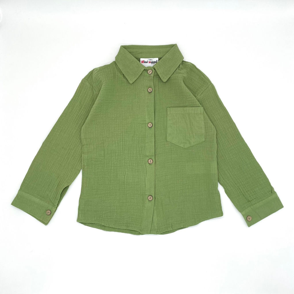 Детская рубашка из муслина GASTON, Белый - Caimano фото 20