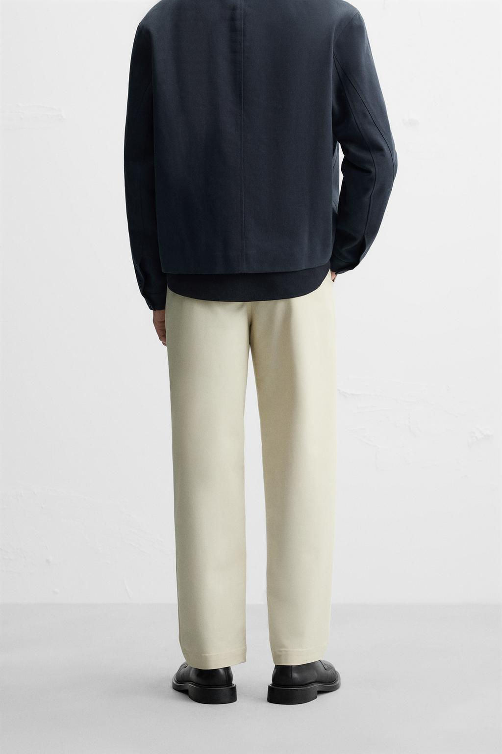 VISCOSE BLEND CHINO TROUSERS - Zara фото 3