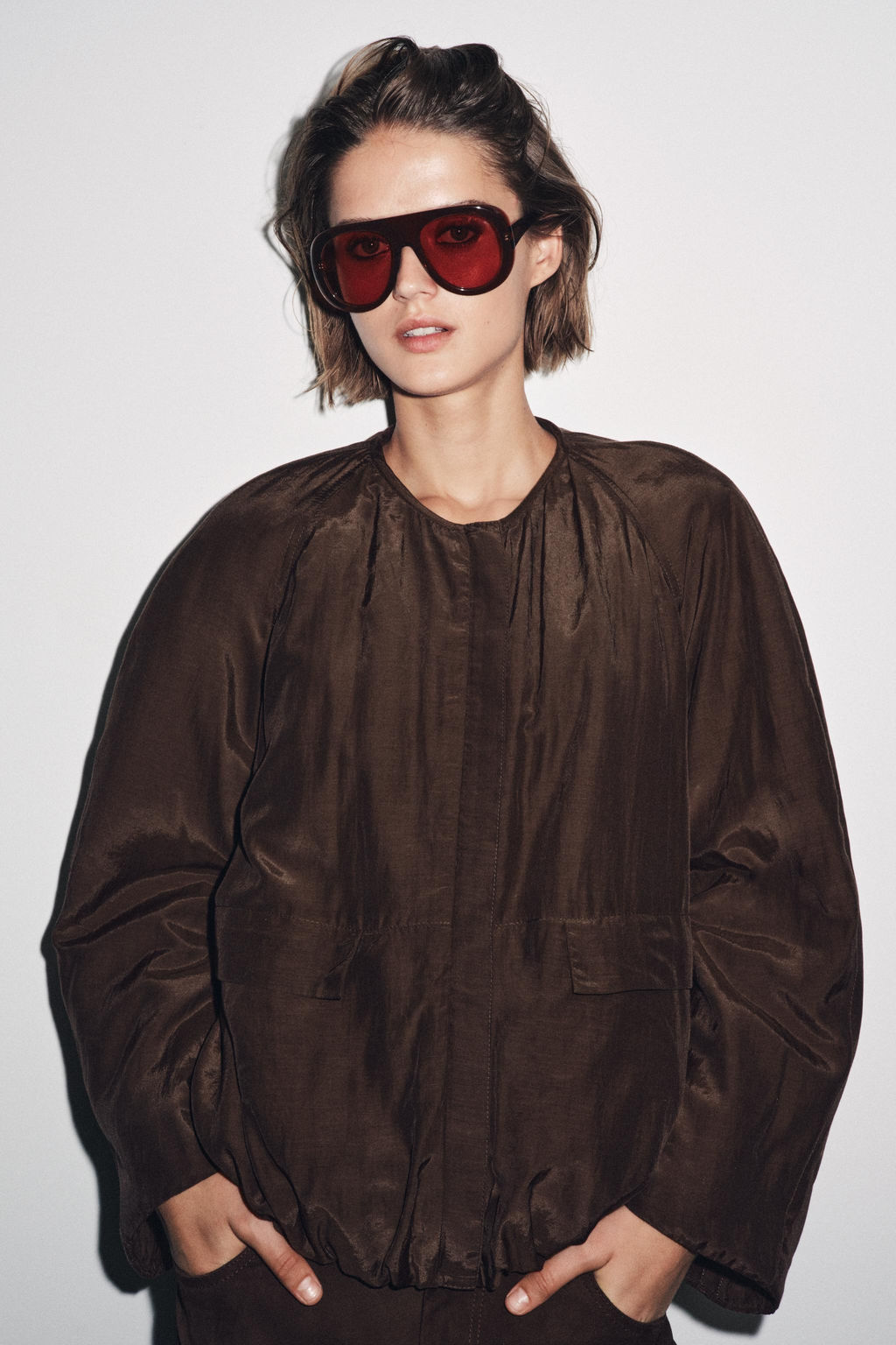 ZW COLLECTION PADDED POCKET JACKET - Zara фото 5