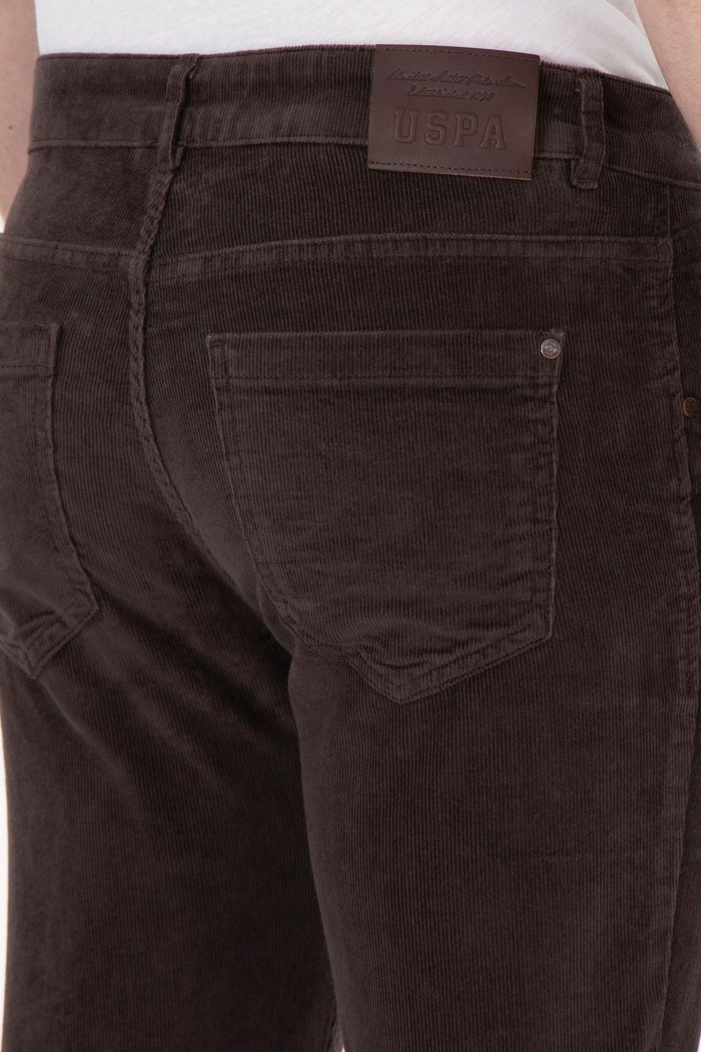 Мужские коричневые брюки из плотной ткани Неожиданная скидка в корзине - U.s. polo assn фото 6