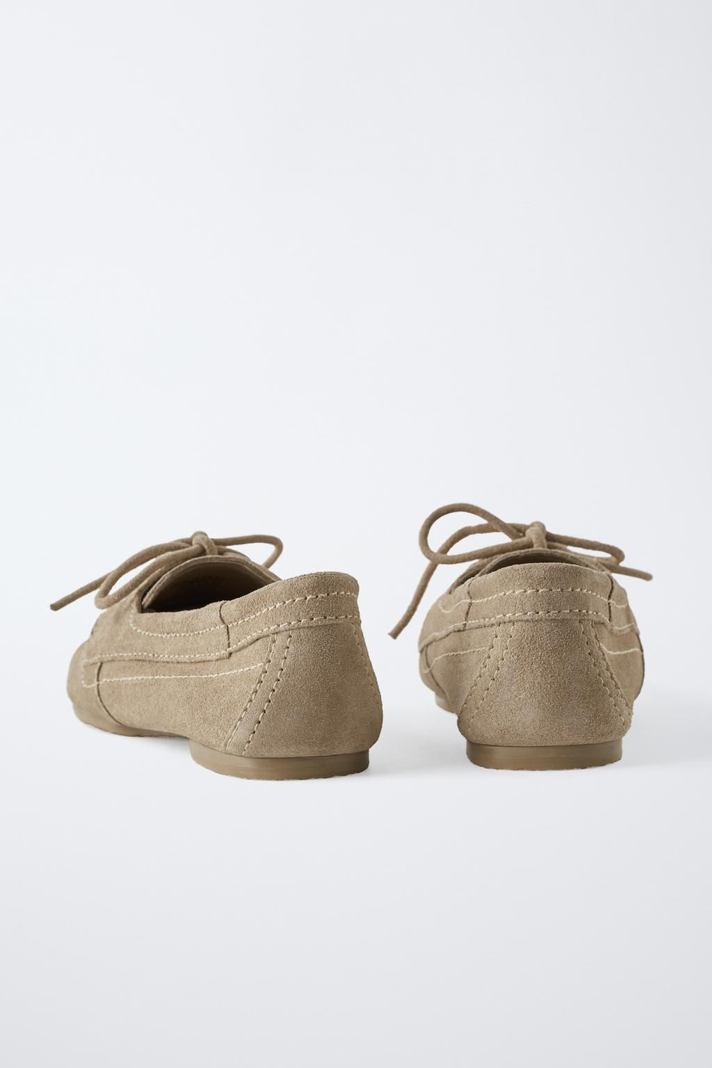 SPLIT SUEDE DECK SHOES - Zara фото 5