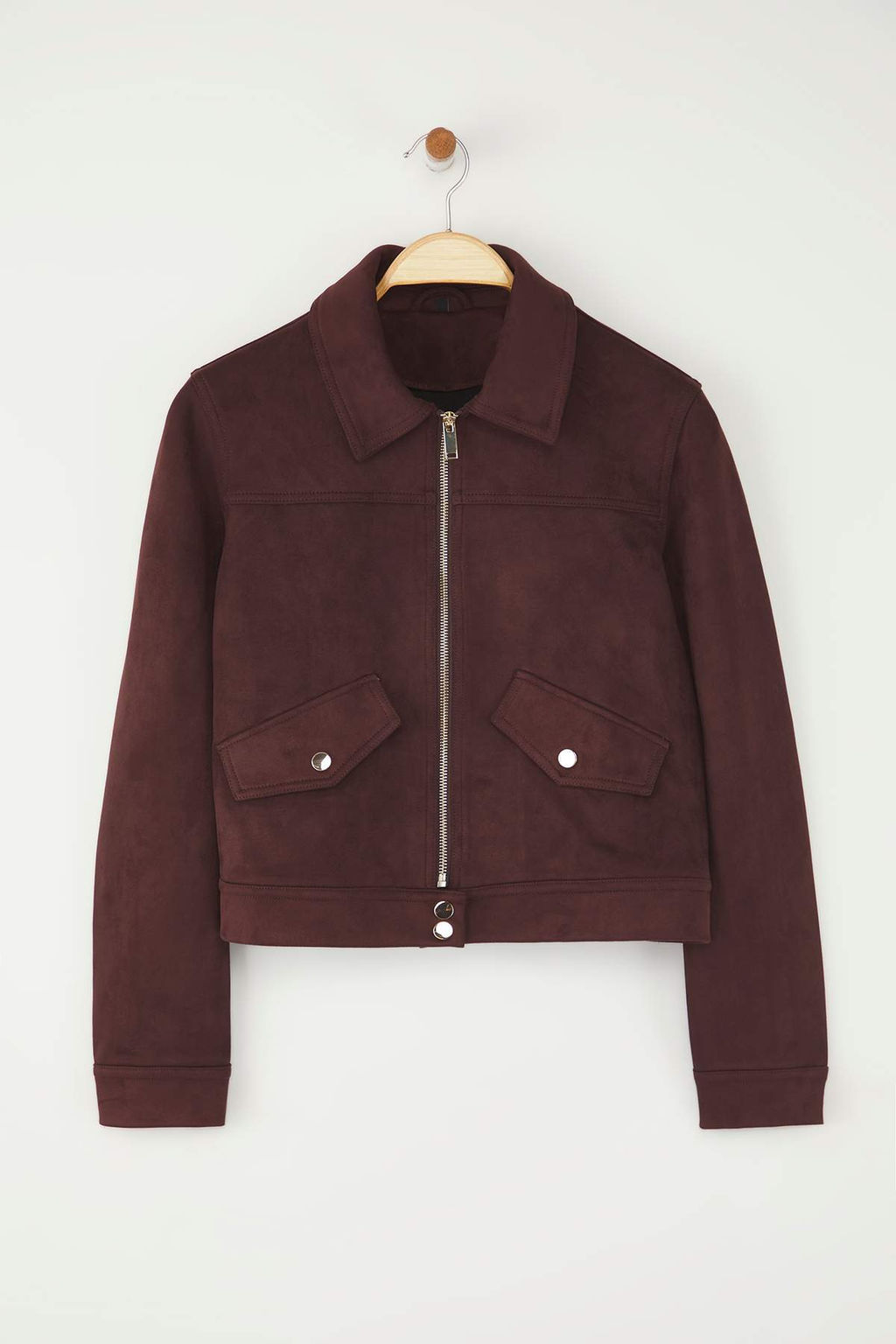 Koyu Kahverengi Fitted Kal?p Suet Ince Ceket Mont TWOAW26MO00016 - Trendyolmilla фото 5