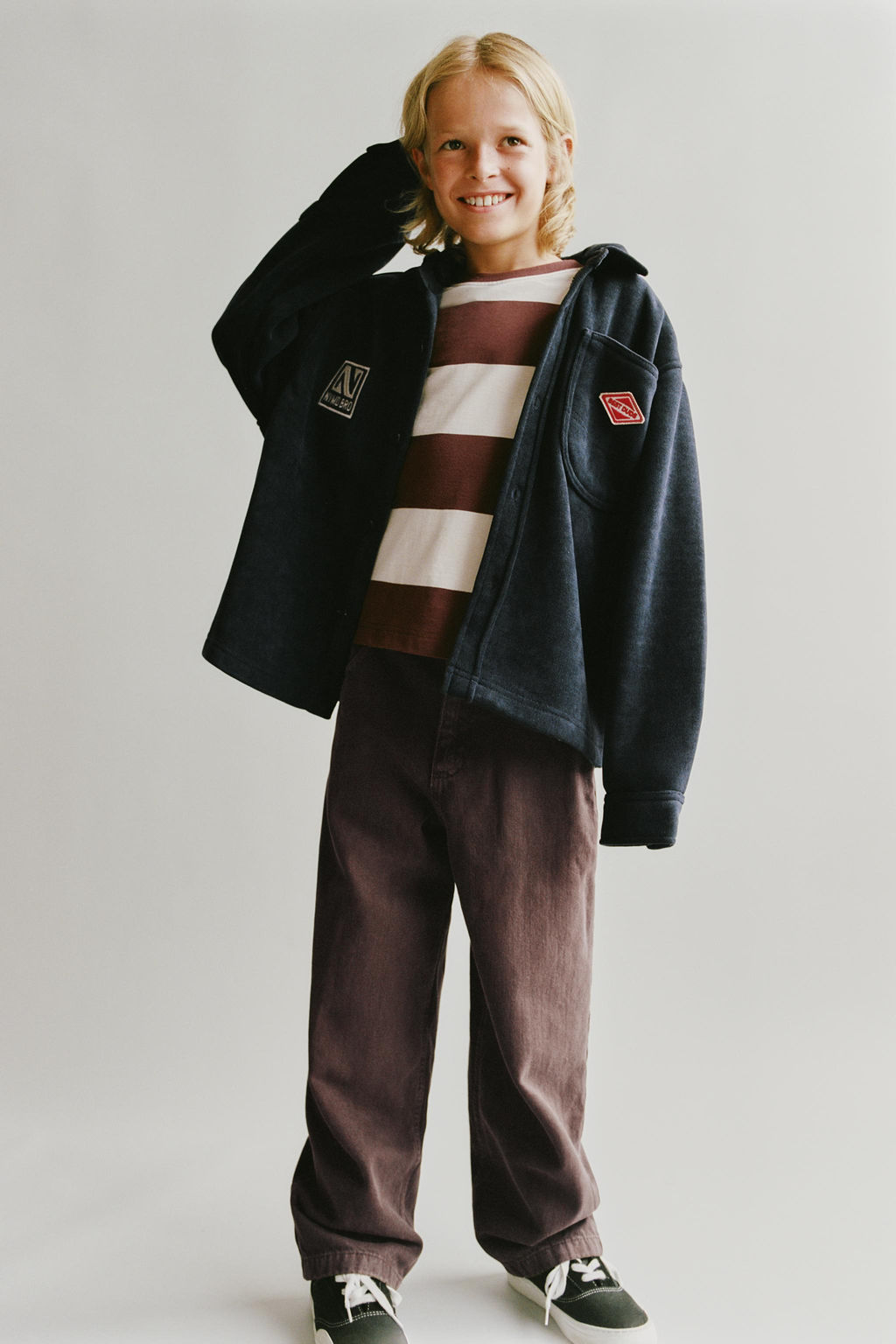 COMFORT CORDUROY FLEECE OVERSHIRT - Zara фото 8