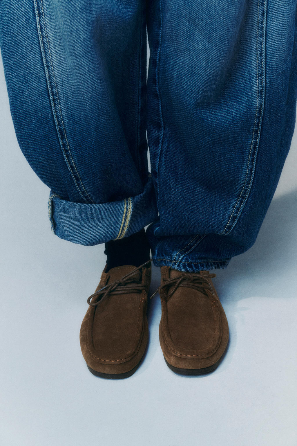 TOPSTITCHED LEATHER SHOES - Zara фото 8