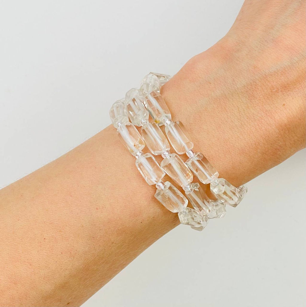 Бусины для украшений из Горного Хрусталя 40 см