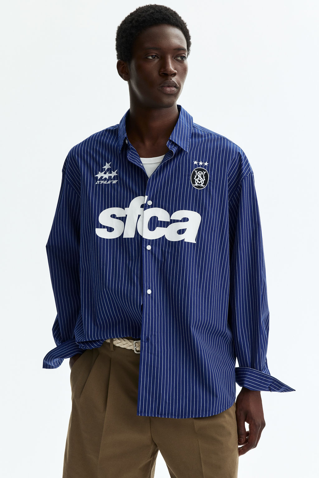 Camisa en popelina de algod?n Relaxed Fit - H&m фото 3