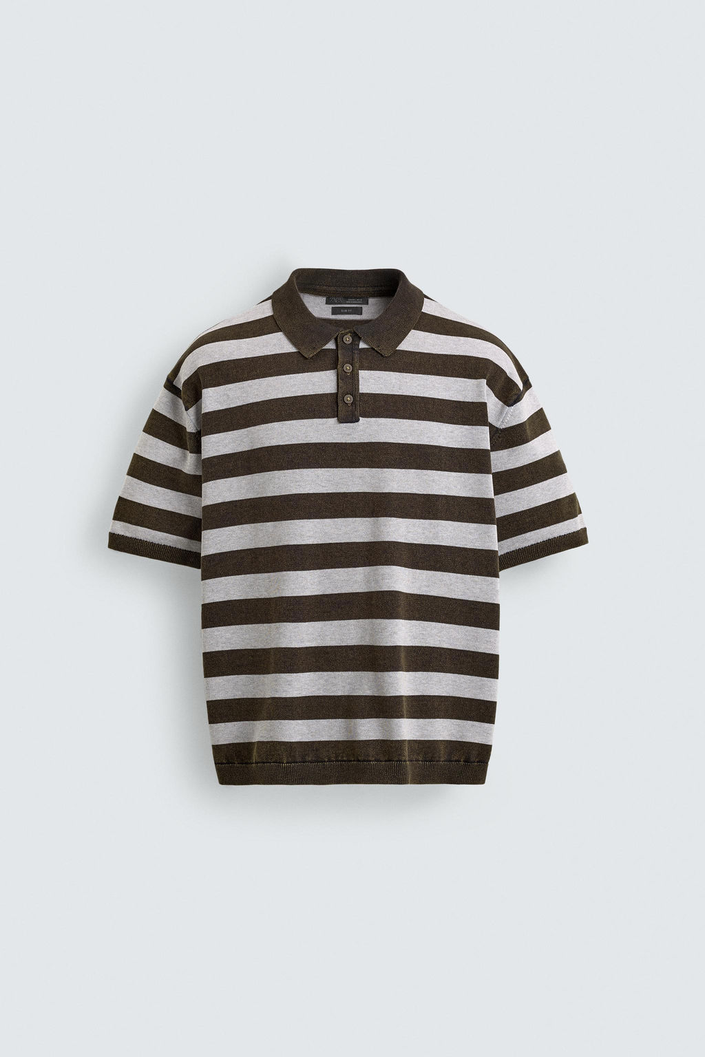 POLO PUNTO JACQUARD RAYAS / Marr?n