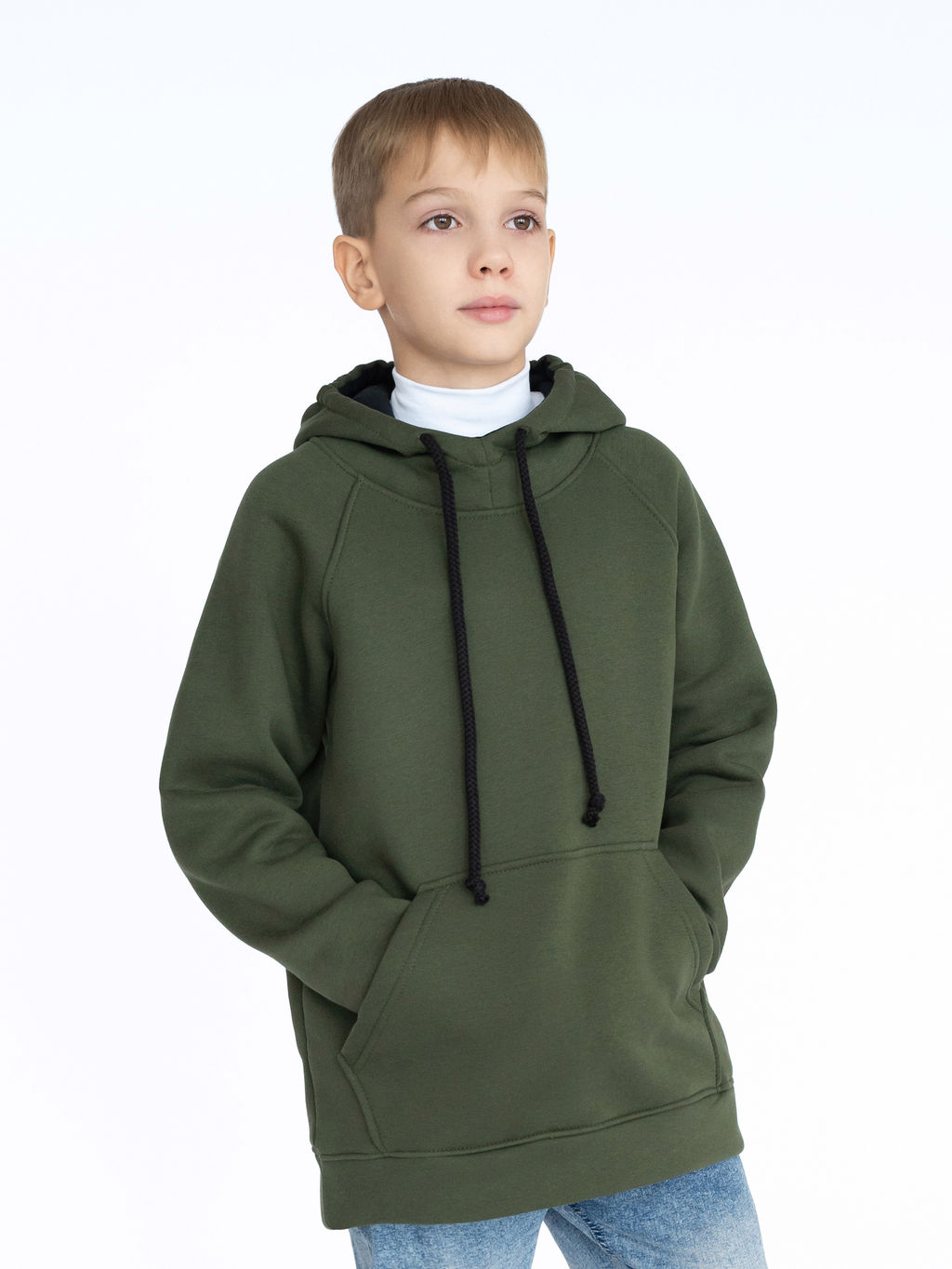 Толстовка детская хаки