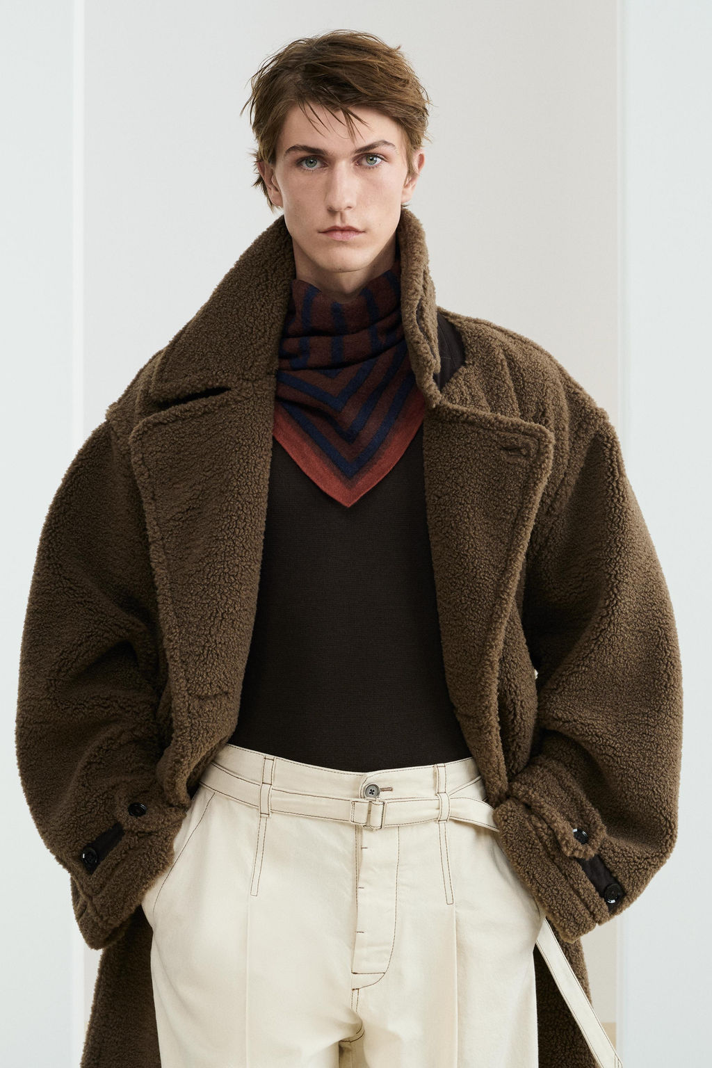 WOOL STRIPED SCARF - Zara фото 3