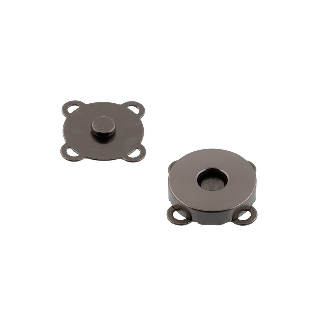 Кнопка пришивная Gamma KL-MG18 магнитные металл d 18 мм 5 шт №02 под черный никель