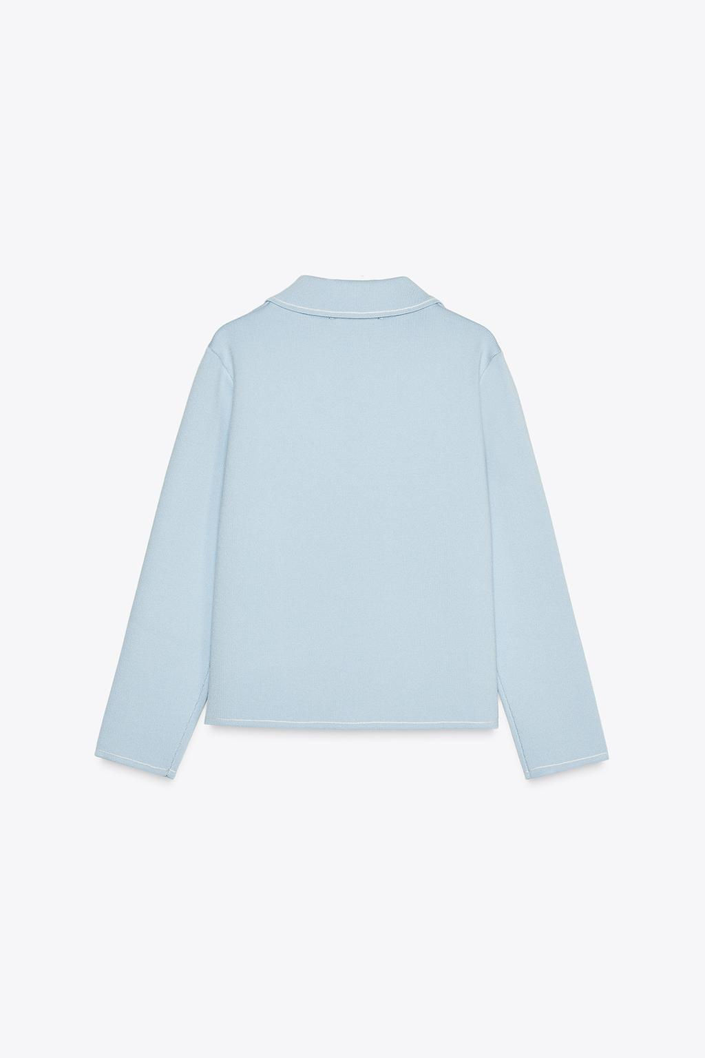 TRIM KNIT JACKET - Zara фото 5