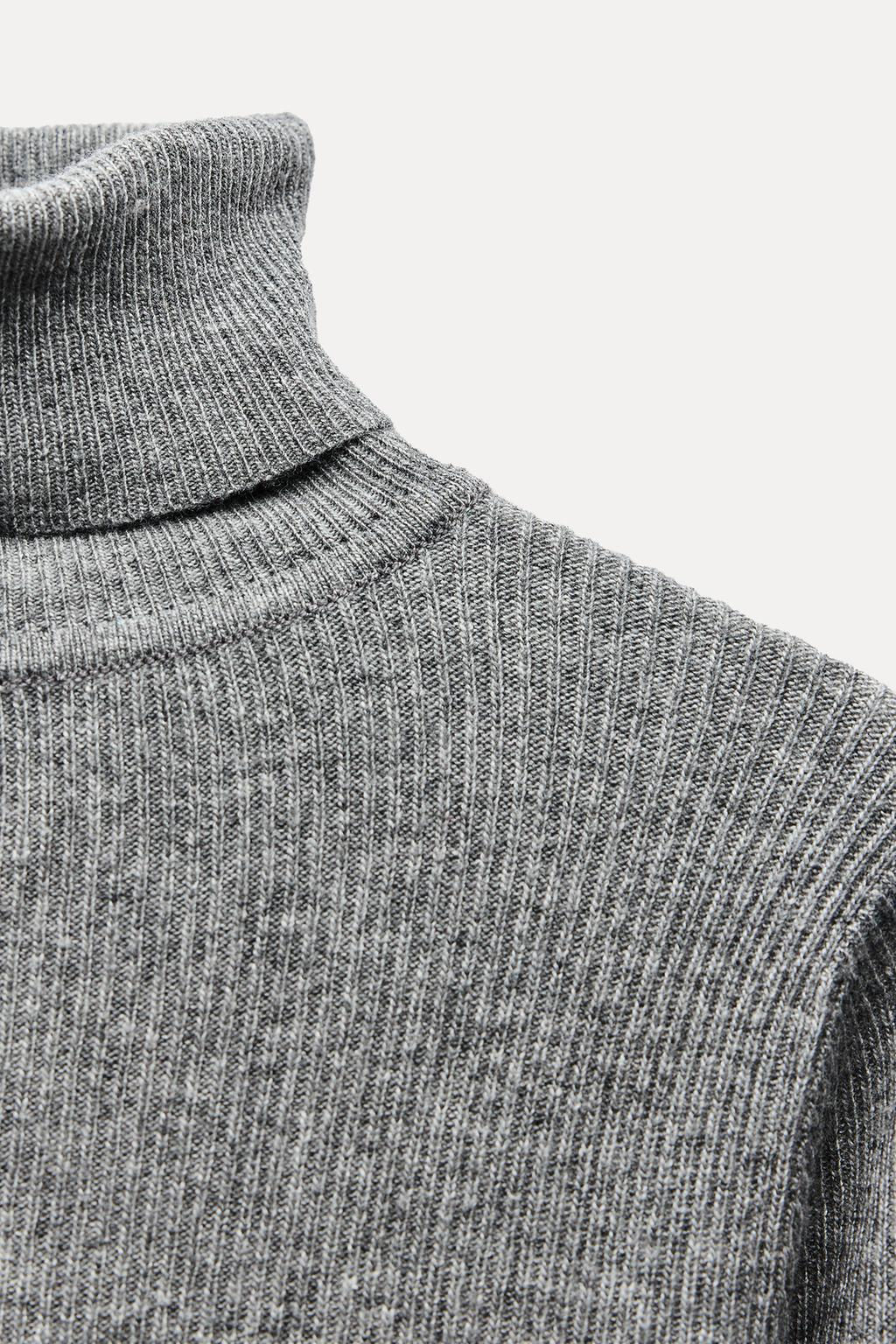 HIGH NECK KNIT TOP - Zara фото 6
