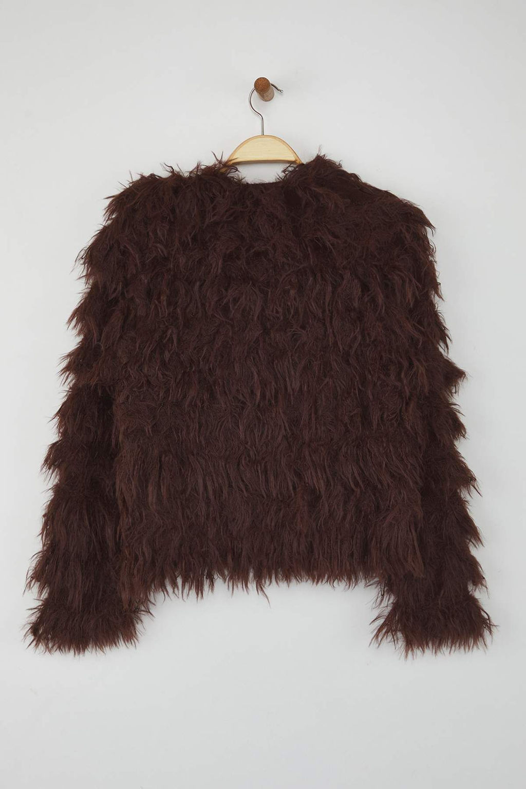 Kahverengi Mont Gorunumlu Genis Kal?p Puskul Detayl? Yumusak Dokulu Triko H?rka TWOAW26HI00012 - Trendyolmilla фото 6