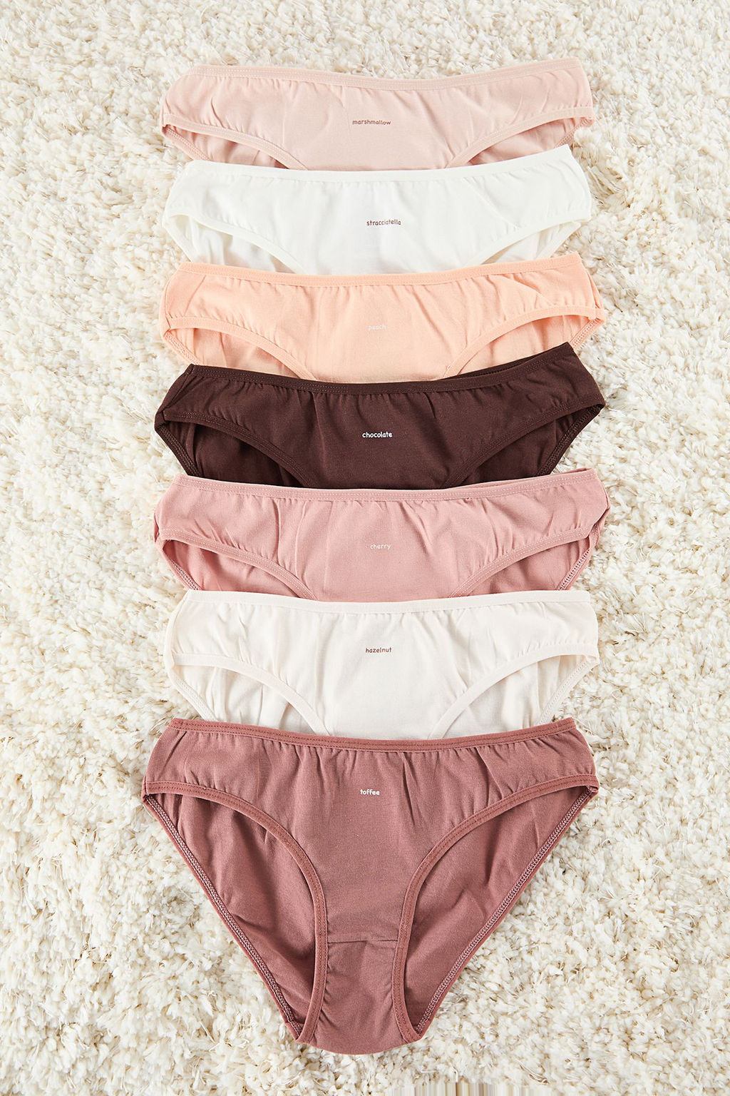 TRENDYOLMILLA Cok Renkli 7li Paket Pamuklu Sloganl? Klasik Orme Kulot THMAW25KU00030  фото 4