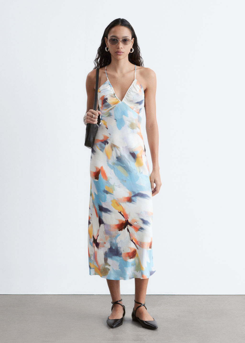 Vestido midi lencero de sat?n - H&m фото 4