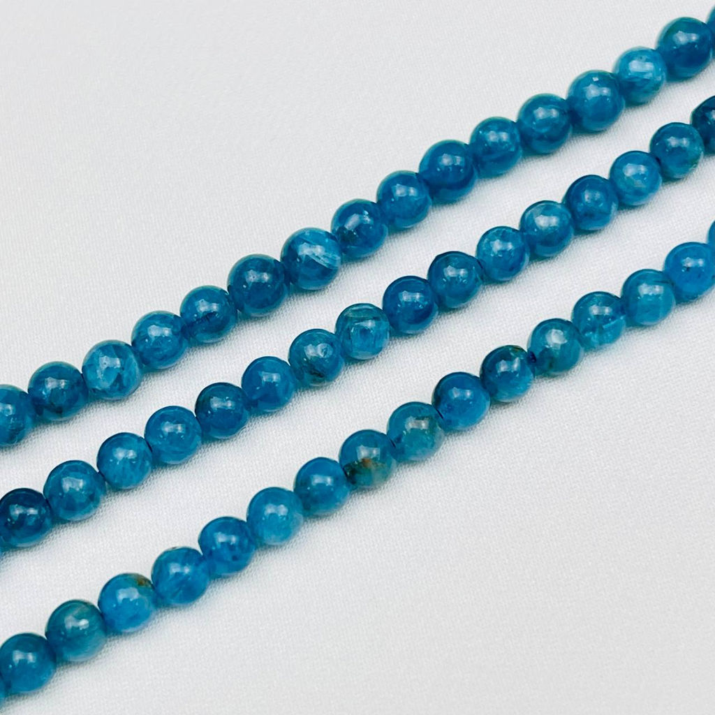 Бусины для украшений из Апатита (78 бусин) 39 см