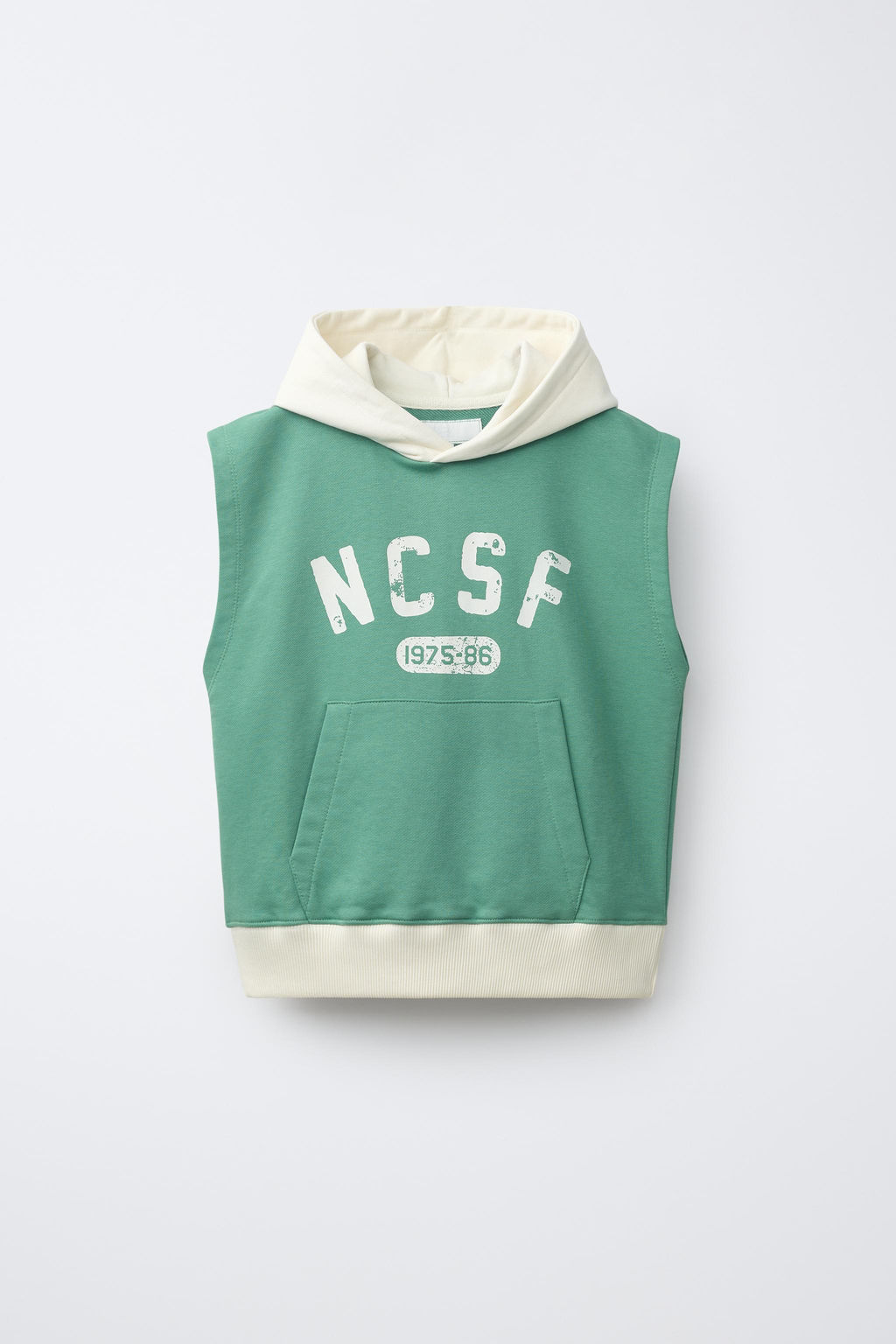 CHALECO CAPUCHA JOGGING / Verde - Zara фото 3
