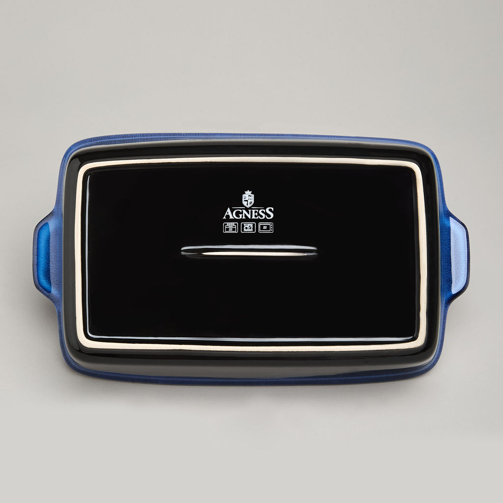 ФОРМА ДЛЯ ЗАПЕКАНИЯ REACTIVE BLUE 32*18*7 СМ 2000 МЛ - Agness фото 2