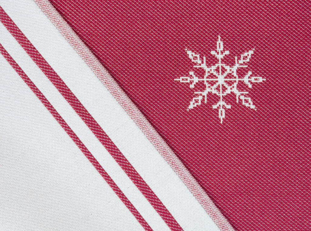 Полотенце х/б 9с23.111ж1 Снеговик и домик2(ДТЭ бордовый 50х140см