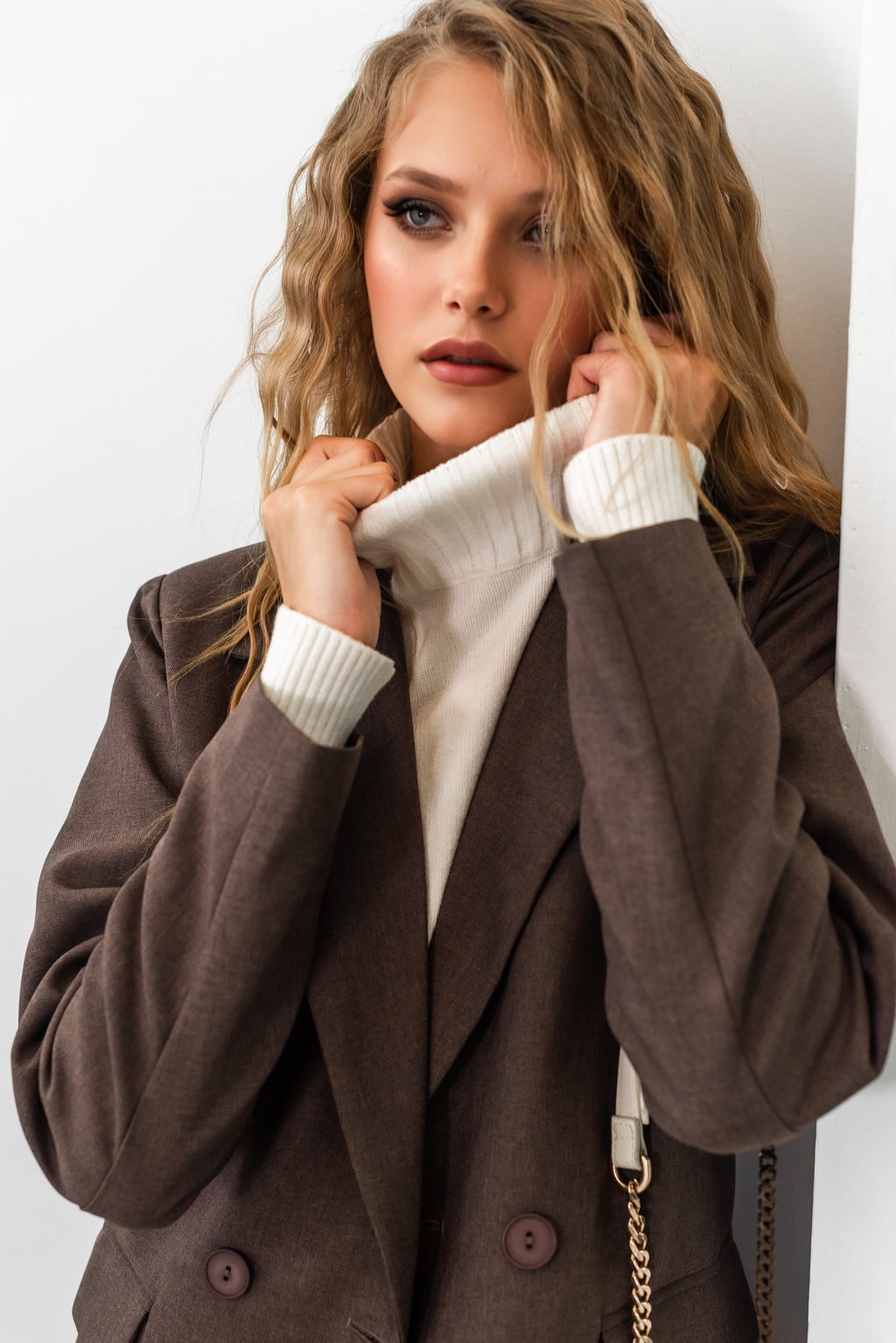 Свитер Дейн (белый) One Size - Nadi bordo фото 15