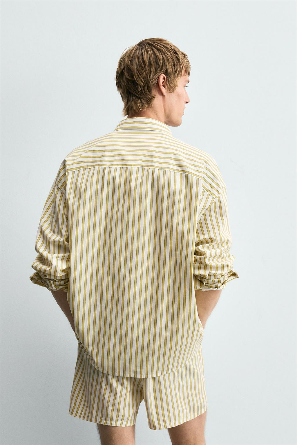 STRIPED SHIRT WITH POCKET - Zara фото 3