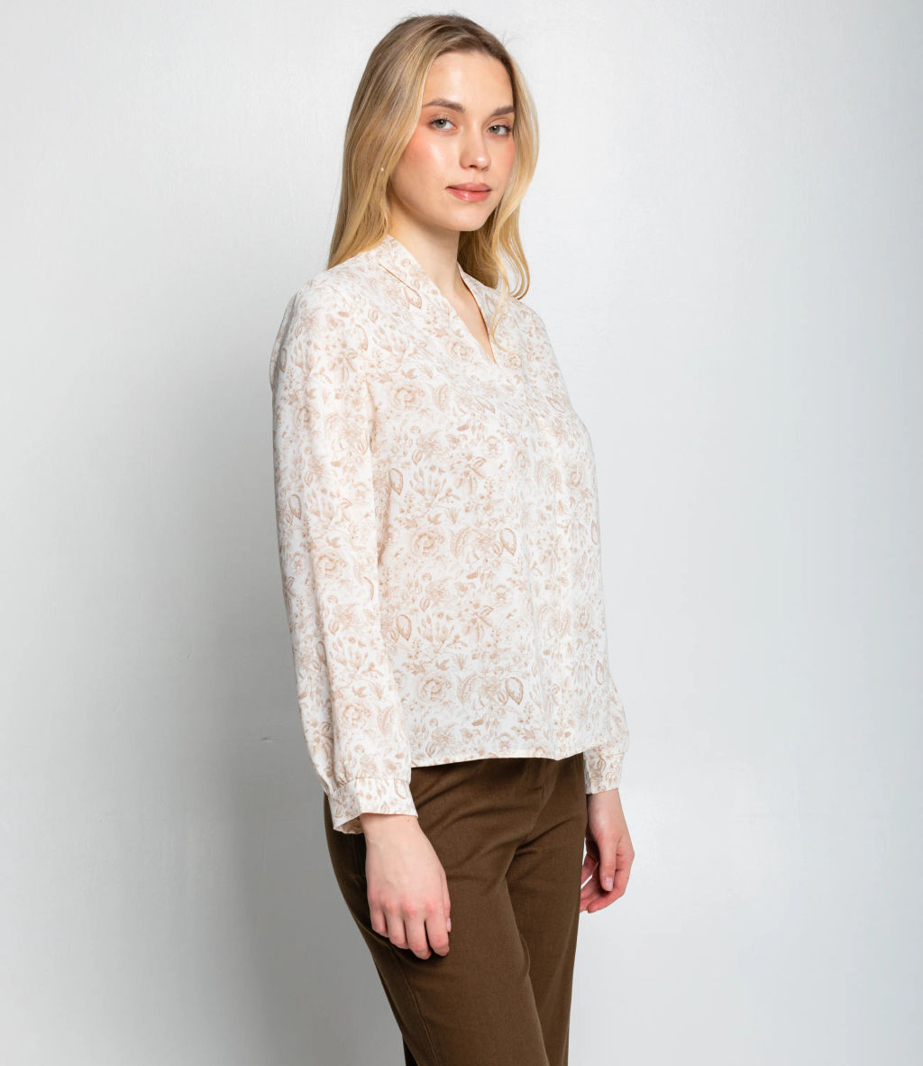 Блуза #КТ803 (8), бежевый - Dommod фото 2