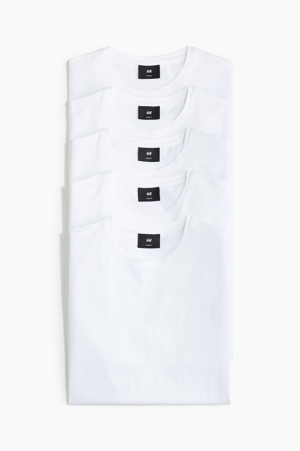 Pack de 5 camisetas Slim Fit