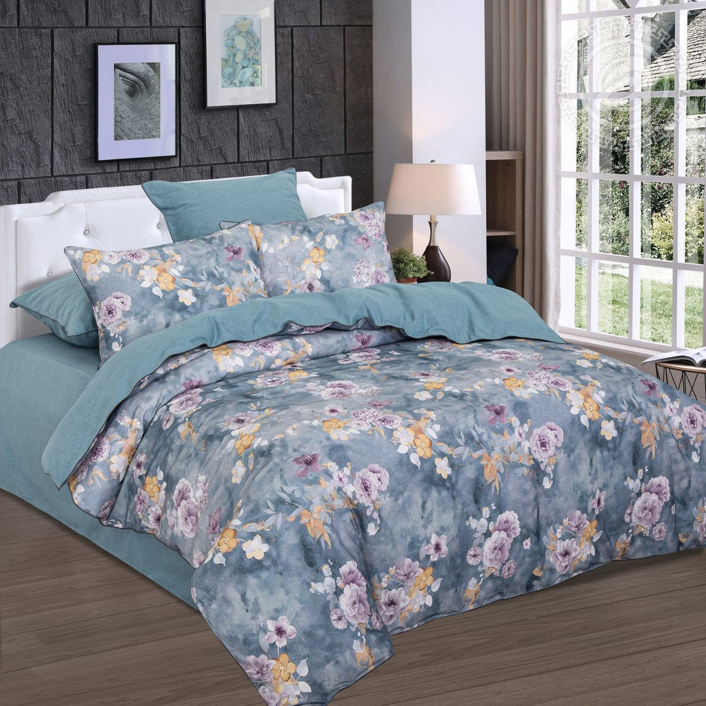 Постельное белье Далия (велюр) Семейный/Пододеяльник (молния): 2 шт. - 215*145; Простыня: 1 шт. - 260*240; Наволочка (с кантом): 2 шт. - 70*70; Наволочка (с кантом): 2 шт. - 50*70; Велюр - Арт элегант фото 2