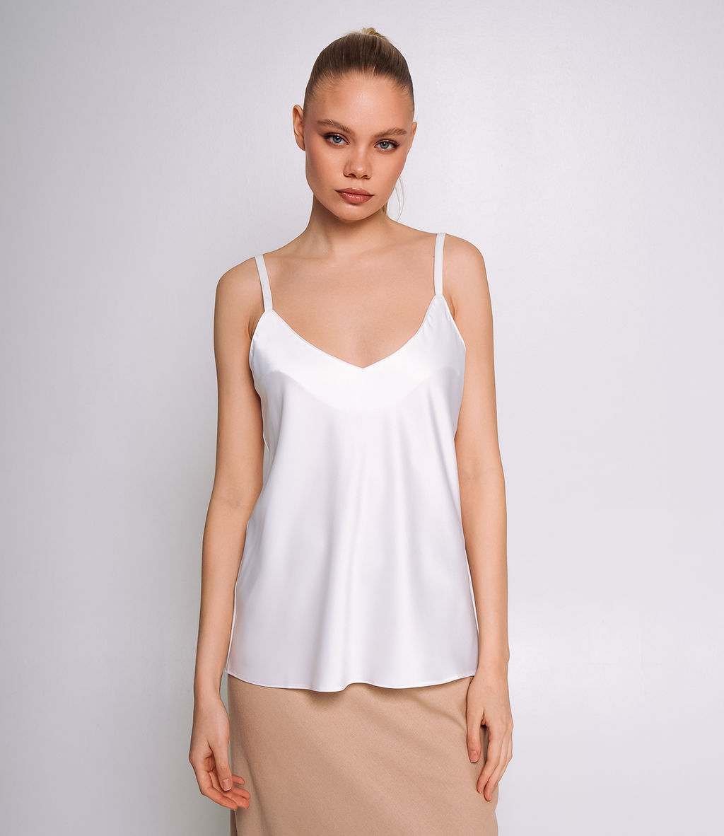 Топ #ОКТ025001, белый