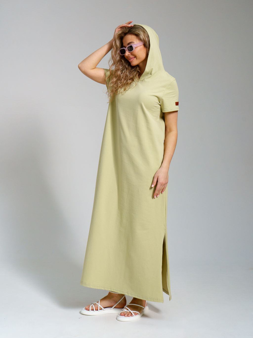 970 Платье-мантия"Олива"