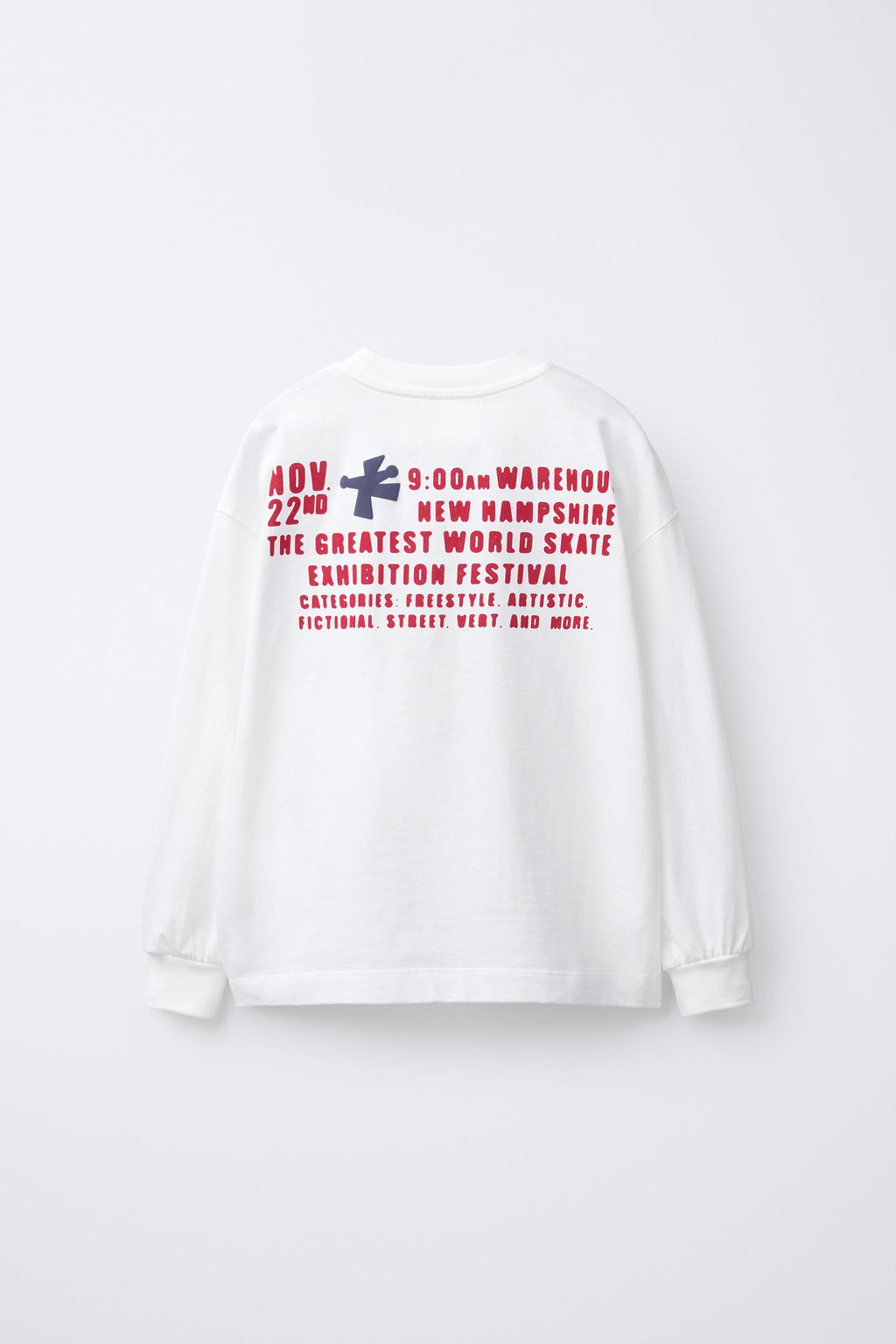 T-SHIRT WITH RAISED PRINT - Zara фото 2