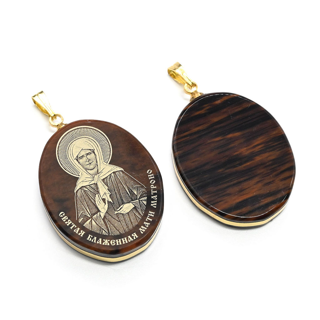 Кулон из обсидиана овал с окантовкой " Матроно " 20*30мм, 10гр.