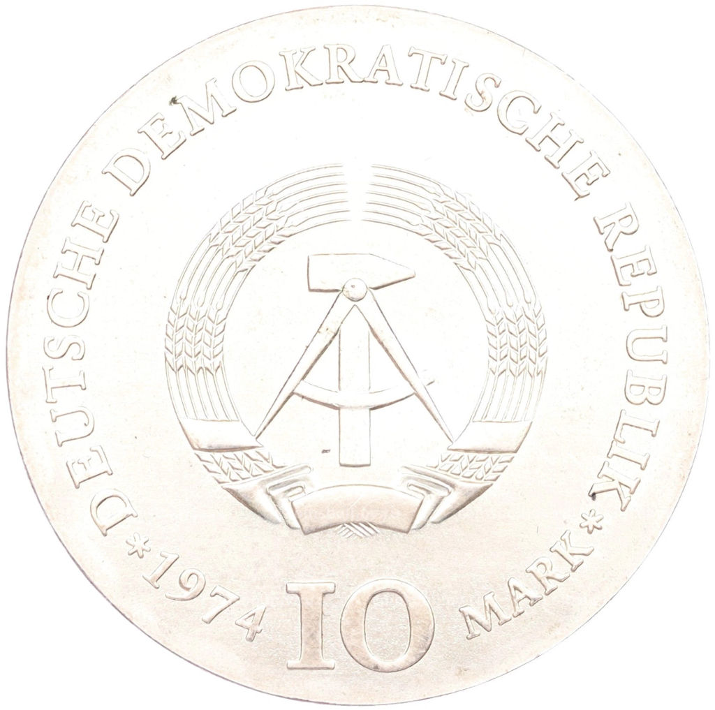 10 марок 1974 года Восточная Германия (ГДР) 200 лет со дня рождения Каспара Давида Фридриха