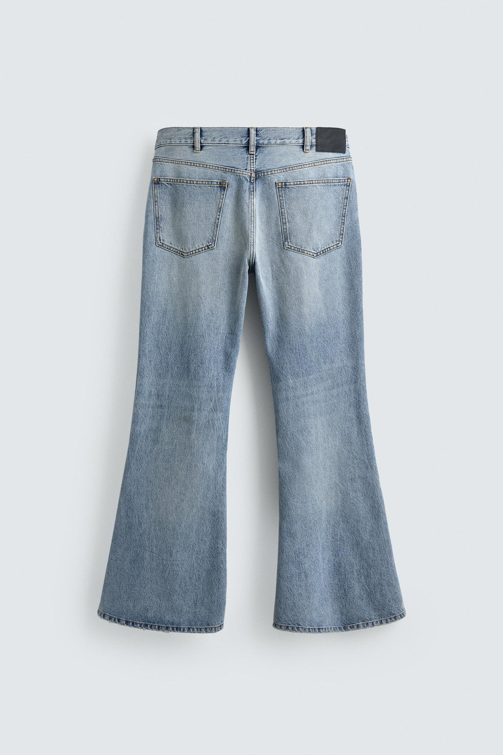 JEANS FLARE FIT ROTOS / Azul claro - Zara фото 8
