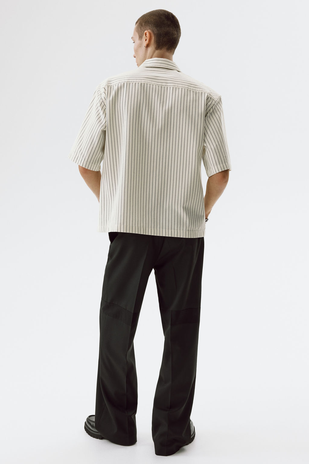 Camisa de sarga con media cremallera Relaxed Fit - H&m фото 6