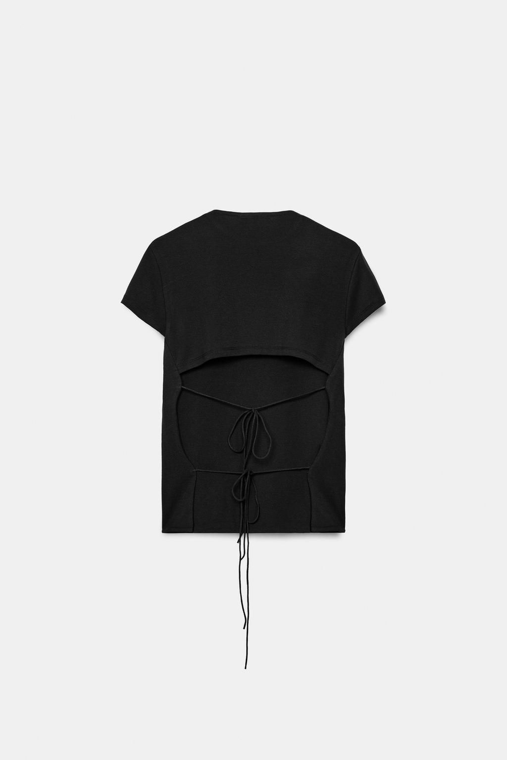 OPEN BACK TOP WITH BOWS - Zara фото 11