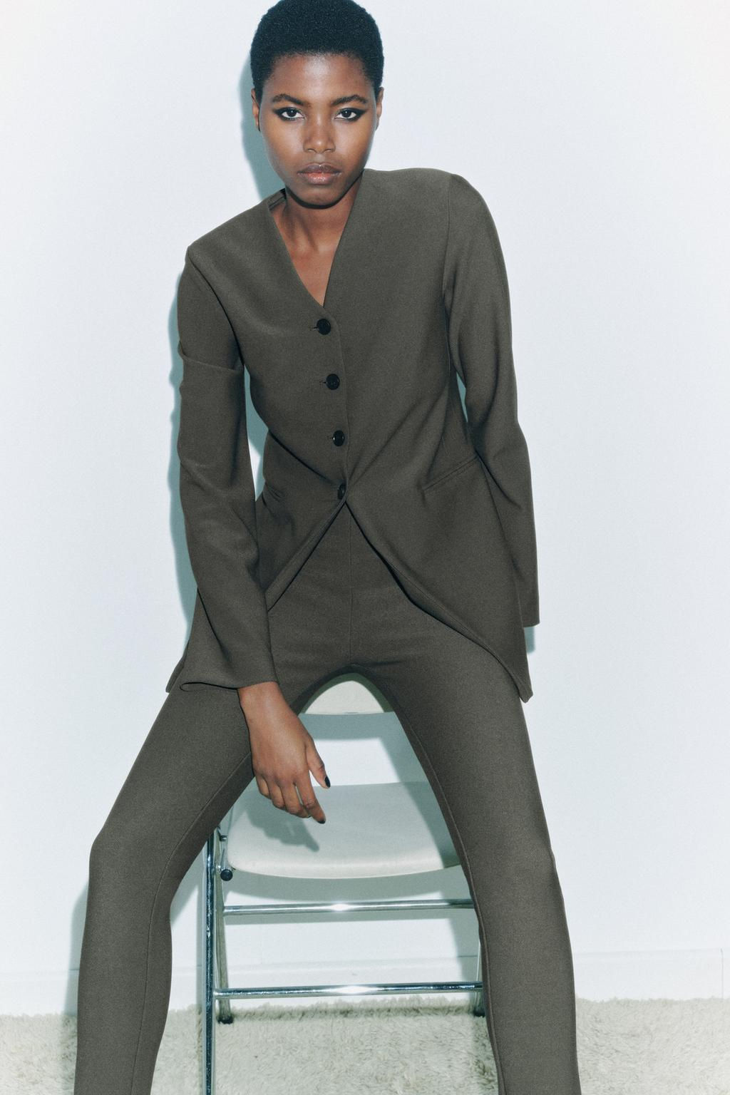 POCKET CREPE BLAZER - Zara фото 4