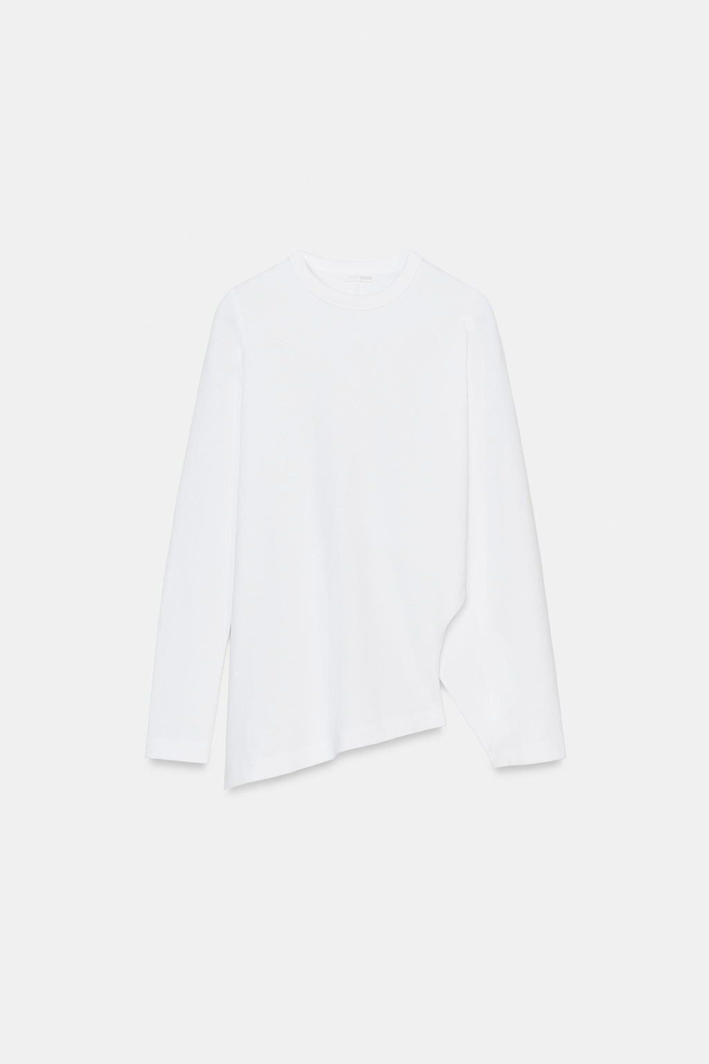 ASYMMETRIC LONG SLEEVE T-SHIRT - Zara фото 5