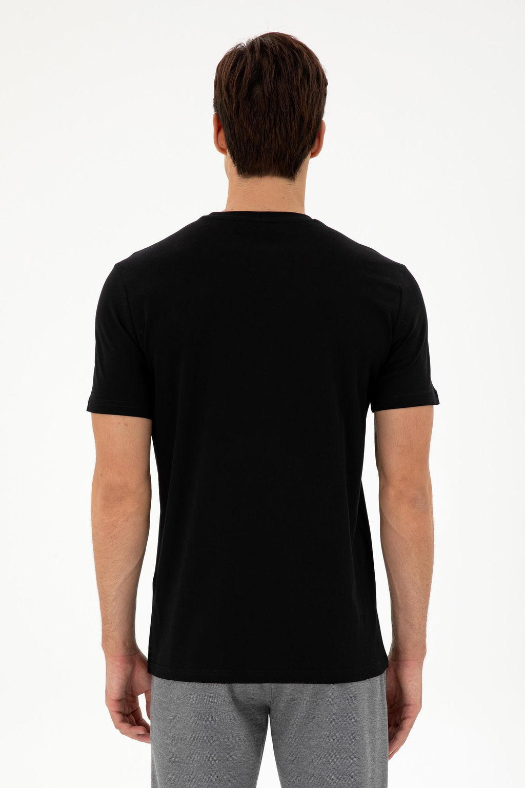 Мужская черная базовая футболка Неожиданная скидка в корзине - U.s. polo assn фото 5